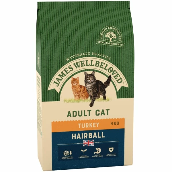 James Wellbeloved Complete Adult Hairball Dry Cat Food - Turkey 7 James Wellbeloved Complete Adult Hairball Dry Cat Food - Turkey - Image 7