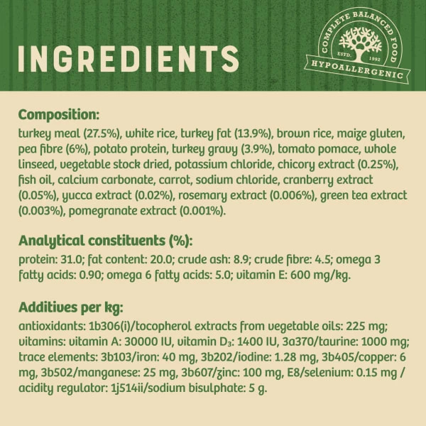 James Wellbeloved Complete Adult Hairball Dry Cat Food - Turkey 2 James Wellbeloved Complete Adult Hairball Dry Cat Food - Turkey - Image 2