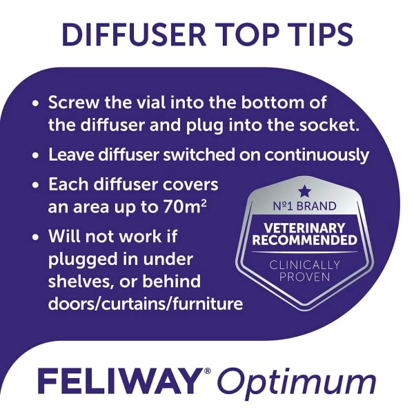 Feliway Optimum Refill Diffuser (30 Days) 2 Feliway Optimum Refill Diffuser (30 Days) - Image 2