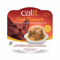 Catit Grain-free Fish Dinner Wet Cat Food - Fish With Prawn & Green Beans 7 Catit Grain-free Fish Dinner Wet Cat Food - Fish With Prawn & Green Beans -Outlet MedicAnimal Store I9530319