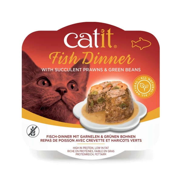 Catit Grain-free Fish Dinner Wet Cat Food - Fish With Prawn & Green Beans 4 Catit Grain-free Fish Dinner Wet Cat Food - Fish With Prawn & Green Beans - Image 4